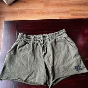 YoungLA BODYBUILDING FRENCH TERRY SHORTS Olive